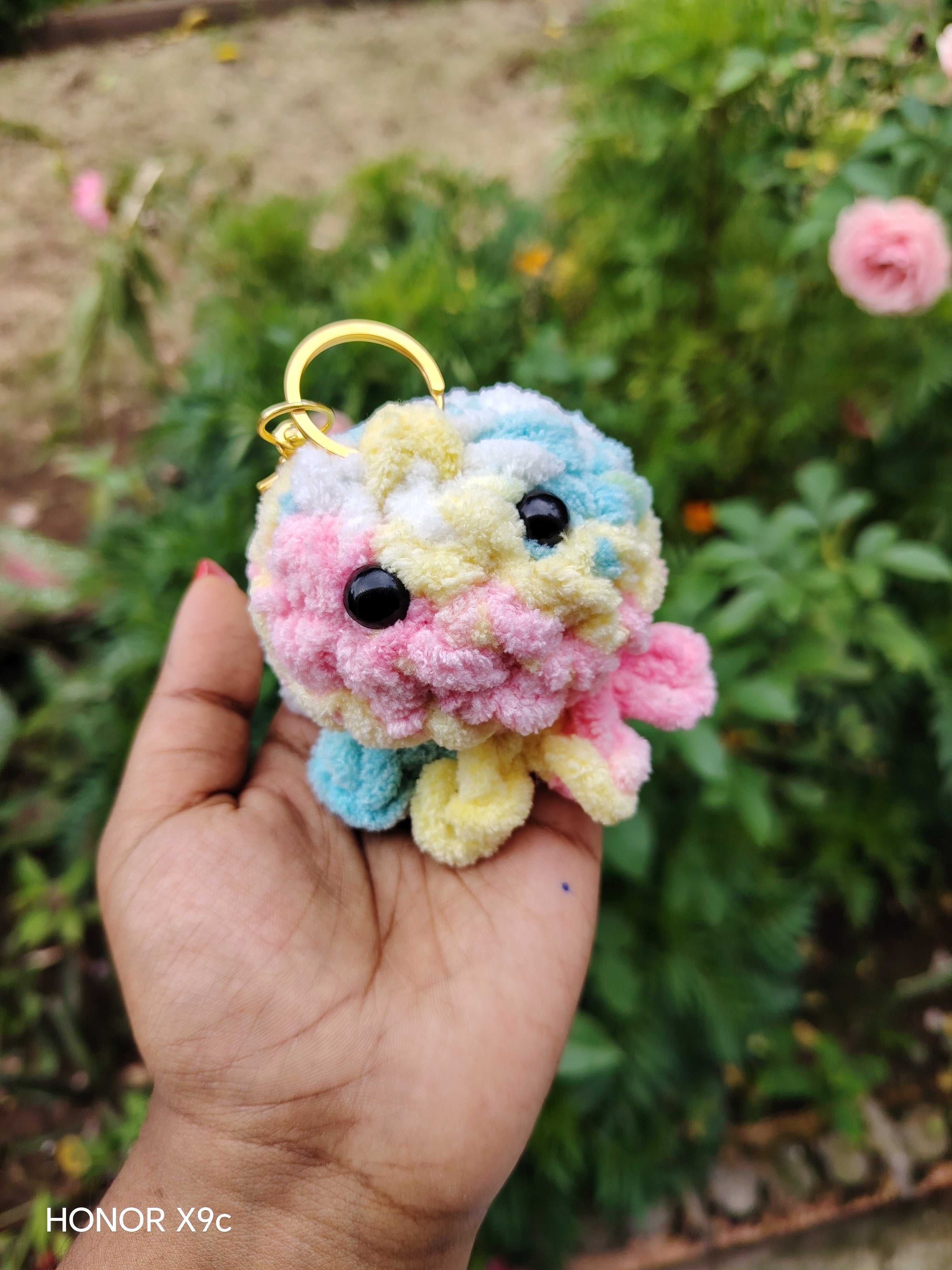 Mini octopus keychain