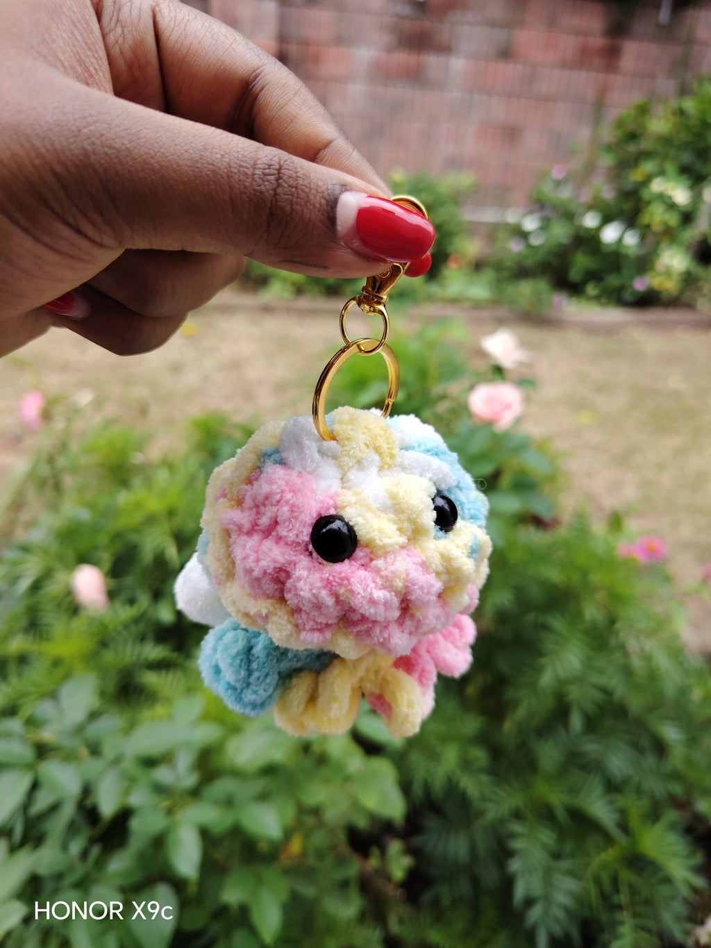 Mini octopus keychain