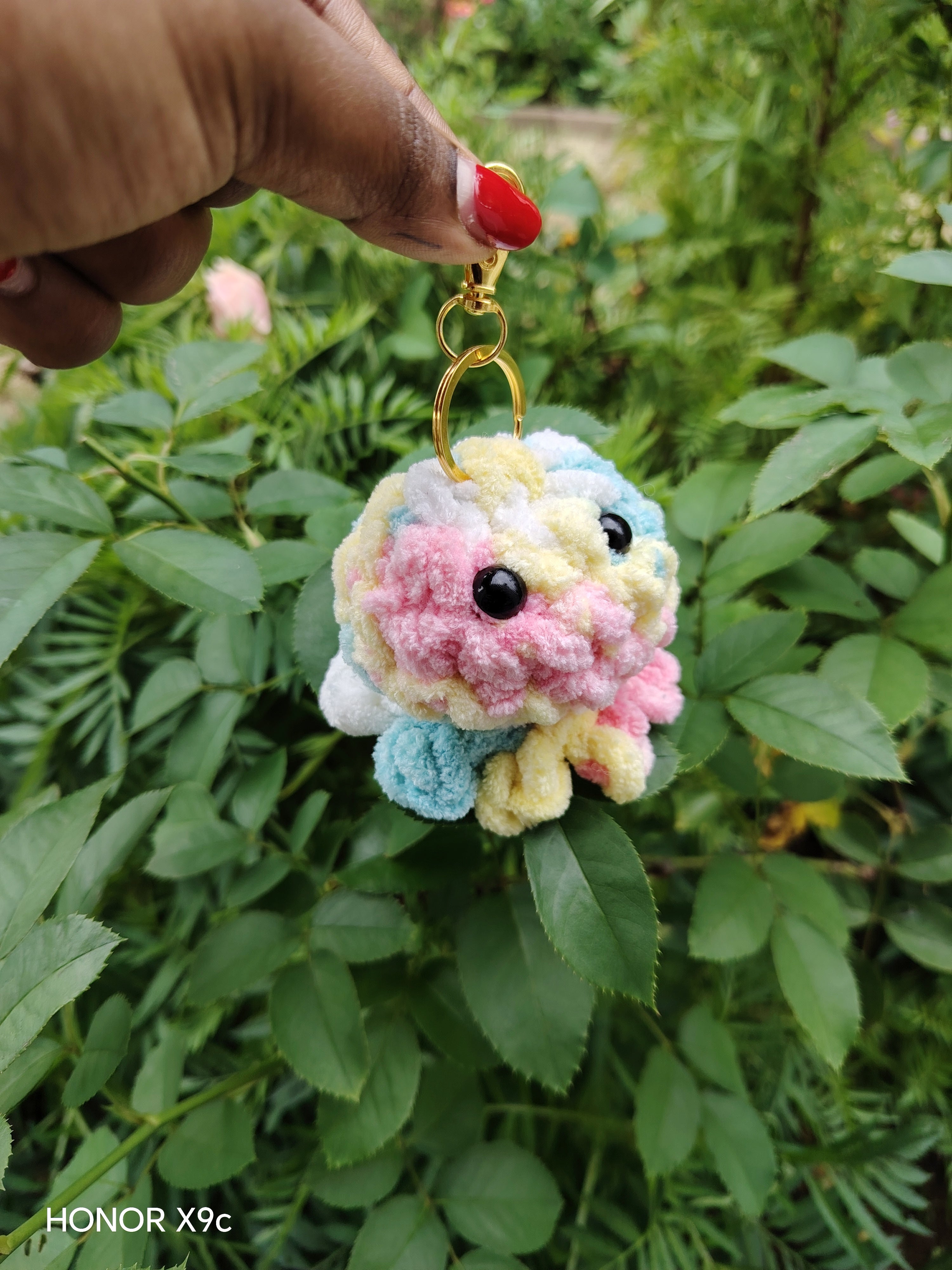 Mini octopus keychain